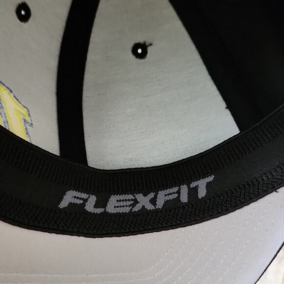 Mens Black Yellow #14 Flexfit Hat Cap L/XL Chase Briscoe Clint Bowyer Aston F1 - Picture 9 of 11